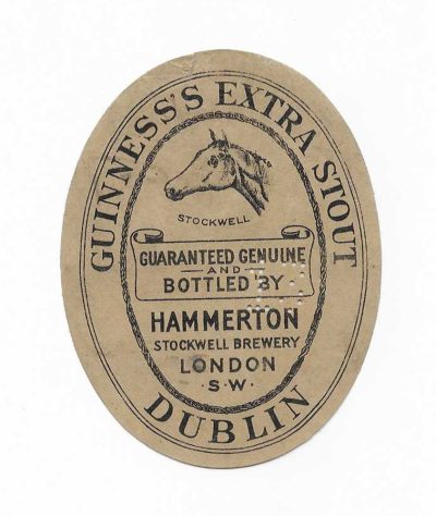 GUINNESS - HAMMERTON - 85mm TALL - SMALL NICK AT TOP