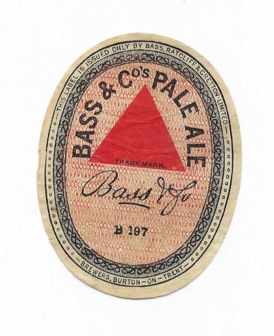 BASS PALE ALE - NUMBERED B 197 - COURAGE - LARGER SIZE - 82mm TALL
