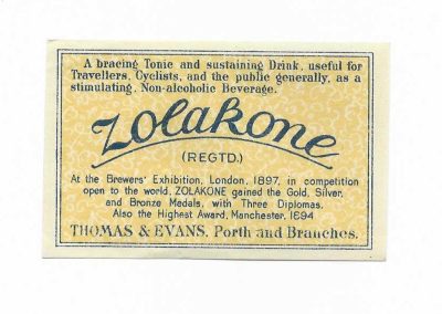 BREWERS EXHIBITION 1897 & MANCHESTER 1894 AWARDS - LABEL IS 51mm TALL