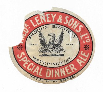 LENEY OF WATERINGBURY - SPECIAL DINNER ALE - LARGE LABEL - WOULD BE 106mm TALL - POOR - SEE BOTH PICS