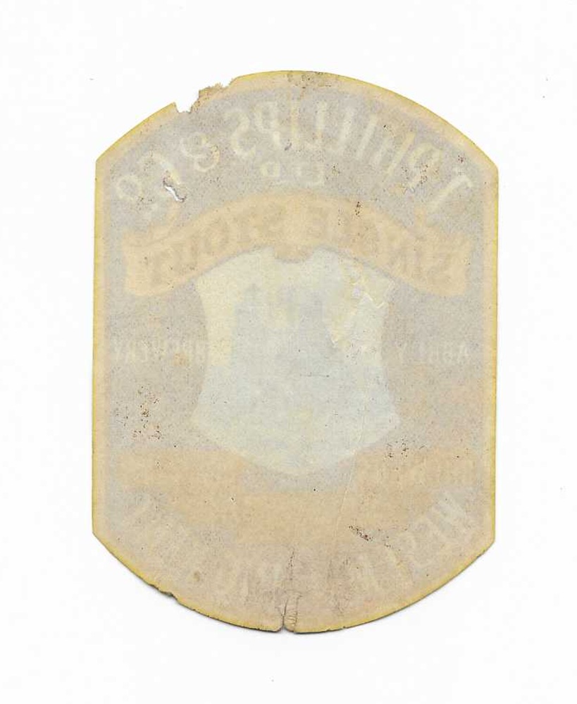 PHILLIPS OF WEST MALLING - SINGLE STOUT - FAIR - HOLE UNDER Co. - SEE TOP AND BOTTOM OF LABEL - 2 PICS - Image 2