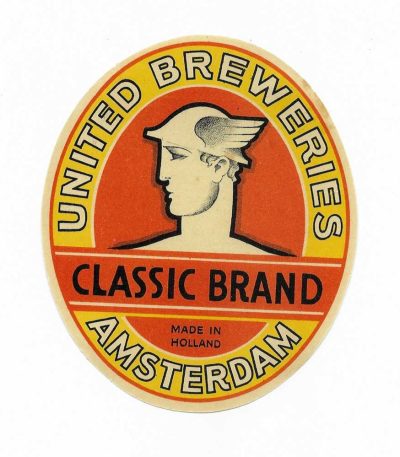 HOLLAND - UNITED BREWERIES - AMSTERDAM - OLD LABEL - CLASSIC BRAND