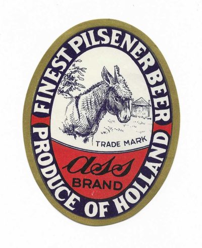 HOLLAND - OLD LABEL - ASS BRAND - DONKEY TRADE MARK