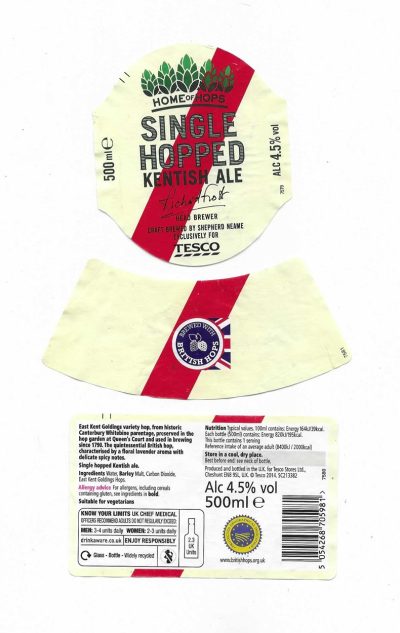 SHEPHERD NEAME - SINGLE HOPPED ALE - SOAKED OF BOTTLE - FAIR