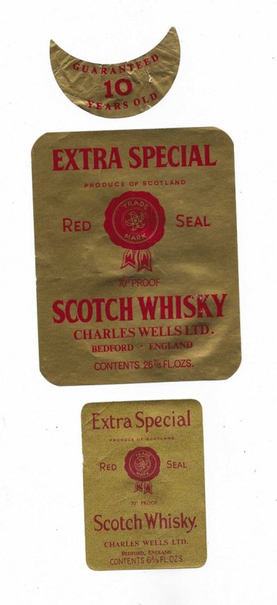 CHARLES WELLS - BEDFORD - SCOTCH WHISKY - USED / FAIR