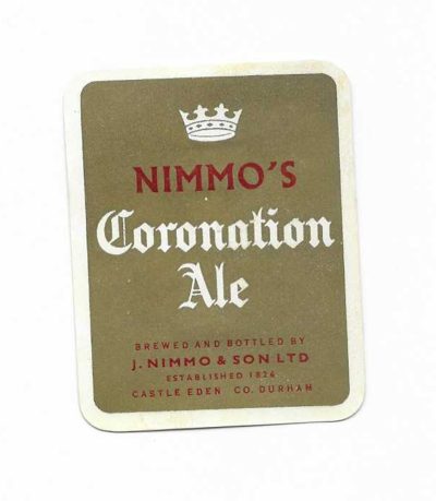 NIMMO OF CASTLE EDEN - 1953 CORONATION LABEL